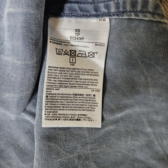 💚Gap Dress Size XS Color Light Denim 🩷 - Picture 6 of 7